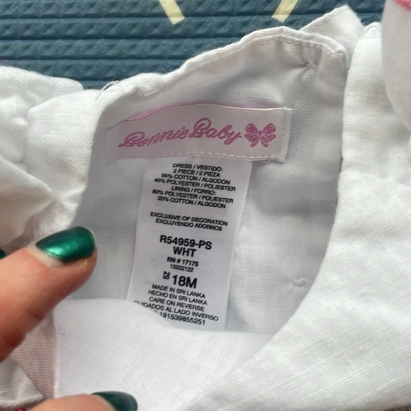 Bonnie Baby and Cat & Jack girl dresses size 12/18 month - Picture 6 of 7